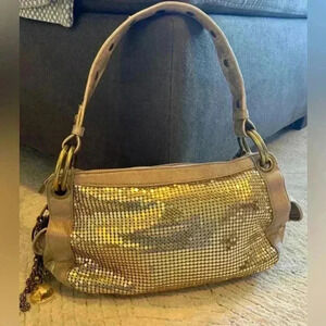 KATHY VAN ZEELAND shoulder bag. Gold accents